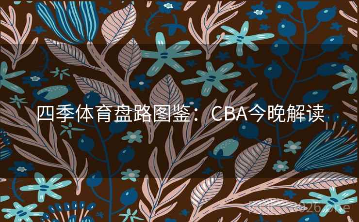 四季体育盘路图鉴：CBA今晚解读